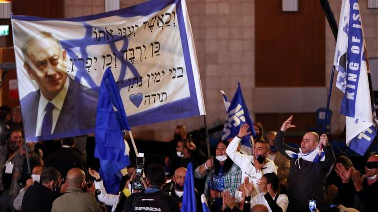 A eleição foi amplamente vista como um referendo sobre a liderança de Benjamin Netanyahu
