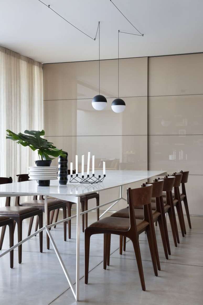 37. Porta de correr para sala de jantar moderna &ndash; Foto Pinterset