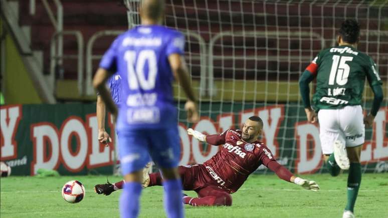 Goleiro do Verdão foi expulso na metade do primeiro tempo (Cesar Greco / Palmeiras)