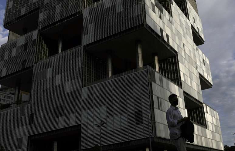 Fachada do edif&iacute;cio-sede da Petrobras no Rio de Janeiro
REUTERS/Ricardo Moraes