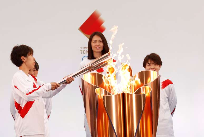 Revezamento da tocha olímpica já começou no Japão