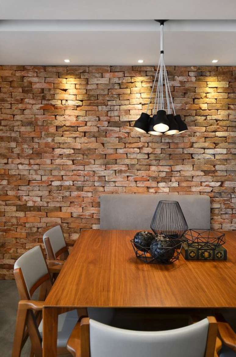 37. Papel de parede rustico de tijolinho rustico – Foto Studio Colnaghi