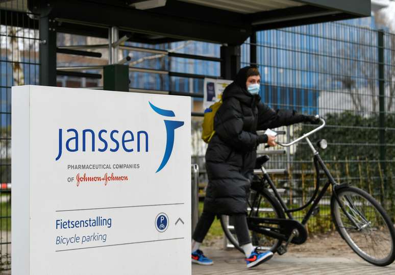 Logo da Janssen em unidade da empresa na Holanda
09/03/2021 REUTERS/Piroschka van de Wouw