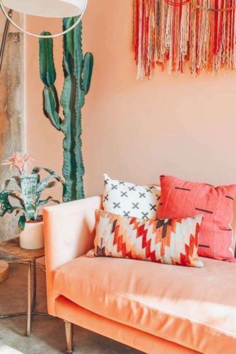 4. Cor coral para sala de estar &ndash; Foto Estilo proprio by sir