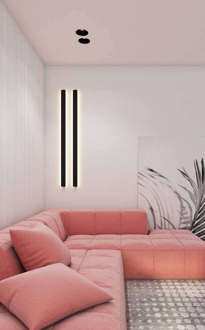 60. Sof&aacute; cor coral salm&atilde;o &ndash; Foto Pinterest