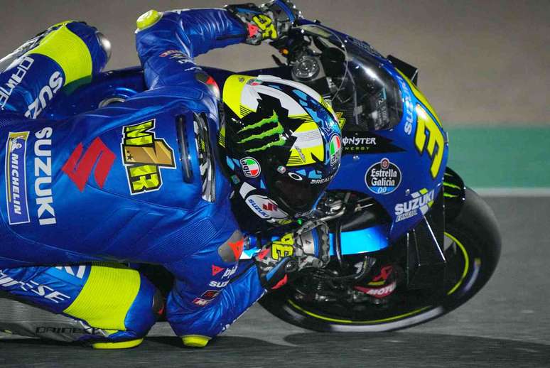 Joan Mir em a&ccedil;&atilde;o no circuito de Losail. Espanhol terminou a etapa em 4&ordm; 