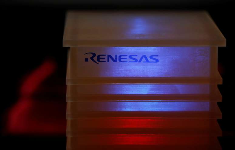 Logotipo da Renesas. 11/4/2017.  REUTERS/Toru Hanai
