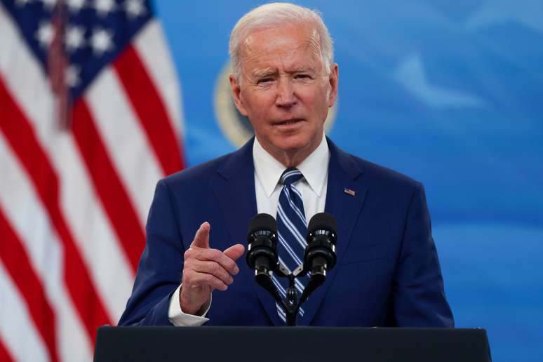 Biden fala na Casa Branca
 29/3/2021    REUTERS/Jonathan Ernst