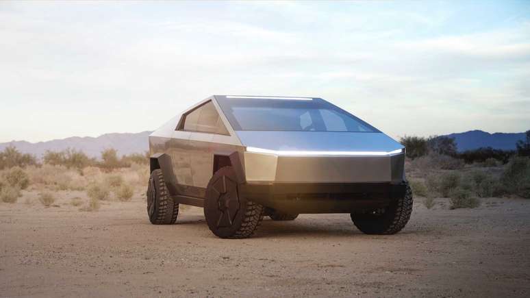 A exótica Tesla Cybertruck terá que enfrentar a concorrência da Volks. 