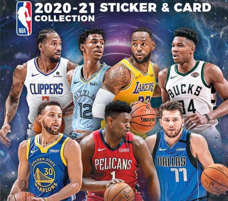 Álbum de figurinhas da NBA 2020-21