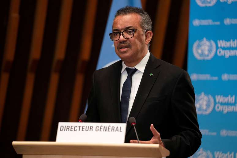 Diretor-geral da OMS, Tedros Adhanom Ghebreyesus, em Genebra
18/01/2021 Christopher Black/OMS/Divulgação via REUTERS