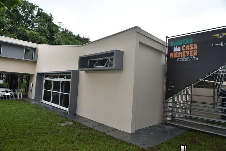 Casa Niemeyer projetada na d&eacute;cada de 1950.