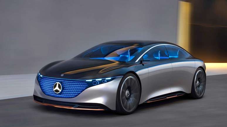 Visual do Mercedes EQS de produção será inspirado no conceito Vision EQS, apresentado em 2019. 
