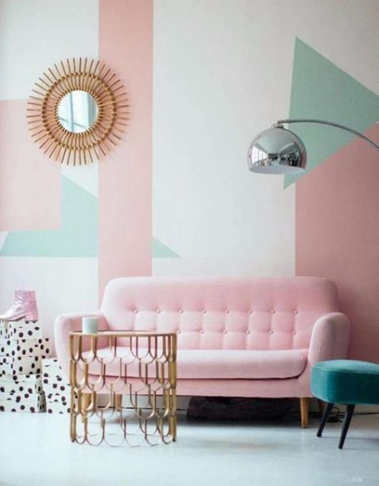 19. Papel de parede rosa e verde pastel – Foto You Can Find