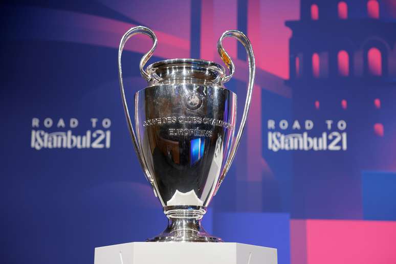 Troféu da Liga dos Campeões da Uefa em Nyon, na Suíça
19/03/2021 UEFA/Divulgação via REUTERS