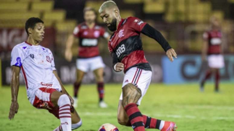 Gabigol fez o último do jogo (Foto: Marcelo Cortes / Flamengo)