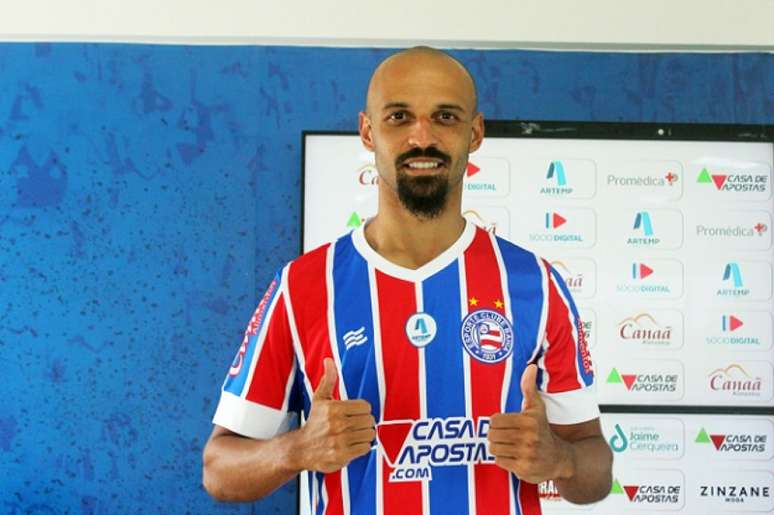 Jogador estava desde 2018 no Grêmio e chega pro empréstimo (Divulgação/EC Bahia)