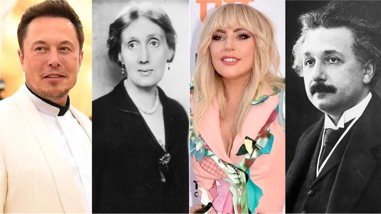 Elon Musk, Virginia Woolf, Lady Gaga e Albert Einstein são exemplos de gênios do passado e do presente segundo Wright