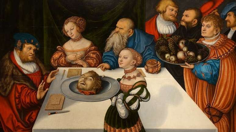 Banquete de Herodes, de Lucas Cranach o Velho (1531), Hartford, Connecticut