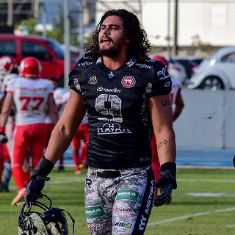 Luis Polastri (Timbó Rex) será um dos três brasileiros no draft da CFL, em abril-(Divulgação/Arquivo Pessoal)