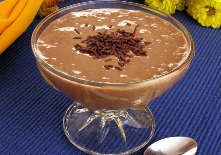 Creme de chocolate com banana