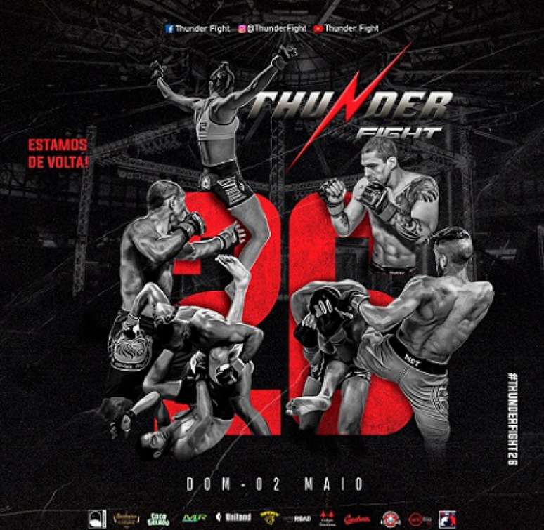 Edição 26 do Thunder Fight vai acontecer no dia 2 de maio (Foto: Divulgação)