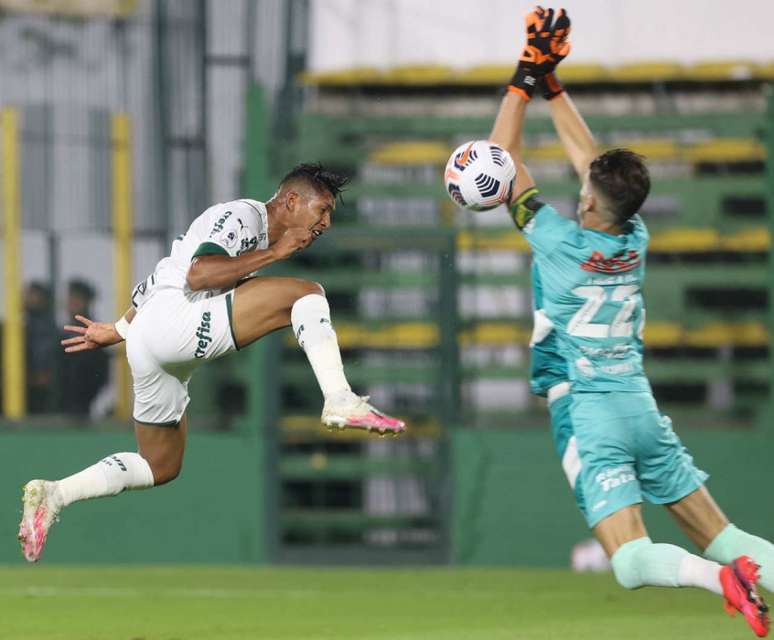 Rony abriu o placar para o Verdão com um gol de cobertura pela Recopa (Foto: Cesar Greco/Palmeiras)