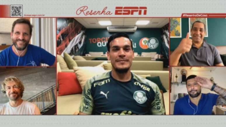 Gustavo Gómez no Resenha ESPN (FOTO: Divulgação)