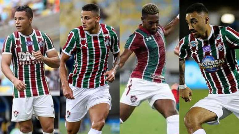 Marlon, Mascarenhas, Pablo Dyego e Robinho são alguns dos emprestados do Fluminense (Montagem LANCE!)