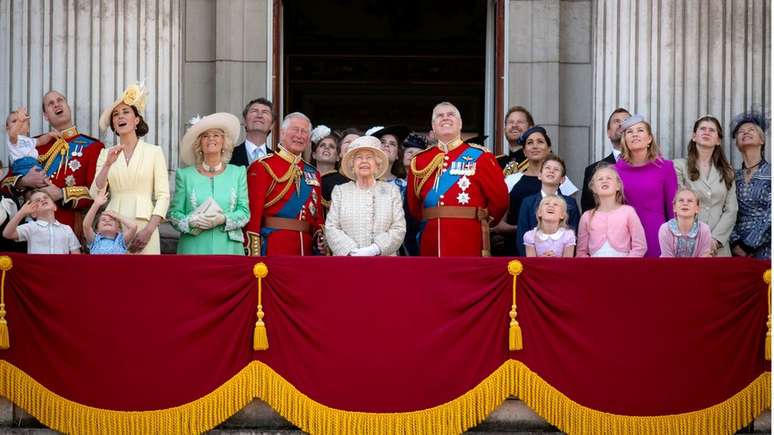 Em 2019, membros da família real comemoraram o aniversário da rainha no Palácio de Buckingham