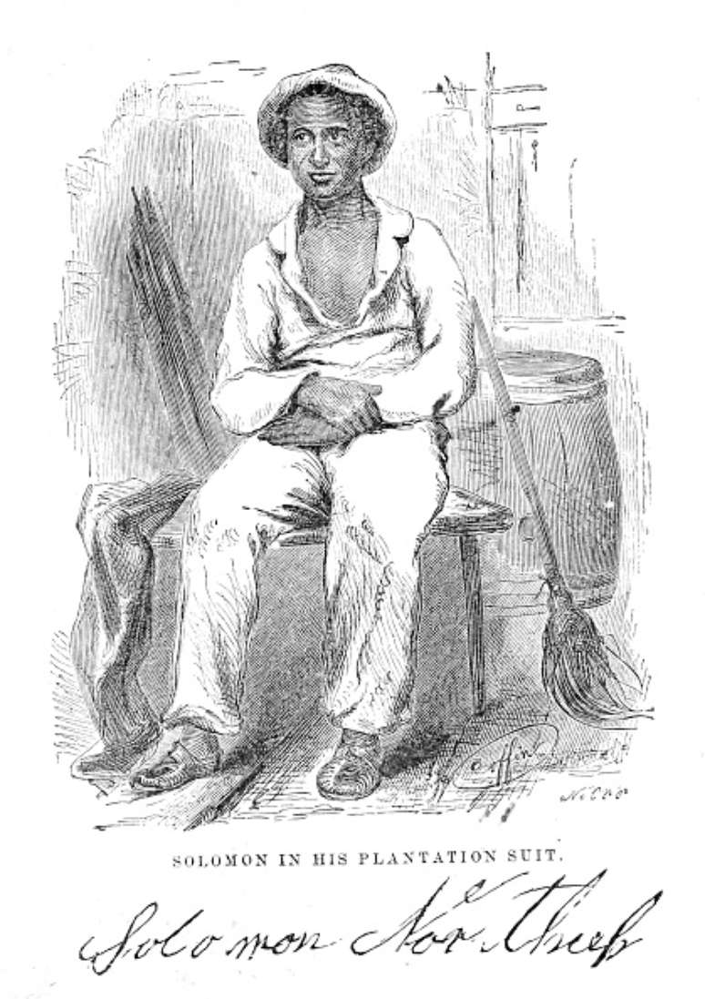 Solomon Northup, afro-americano nascido livre em Nova York, foi sequestrado por mercadores de escravos e passou doze anos torturado por seus senhores na Louisiana; é dele a história de '12 Anos de Escravidão'