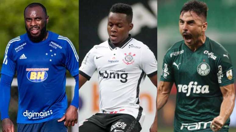 Manoel, Cazares e Willian estão no radar do Fluminense para a temporada (Montagem LANCE!)