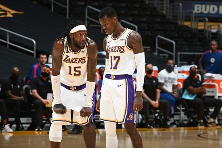 Montrezl Harrell e Dennis Schroder, jogadores do Lakers