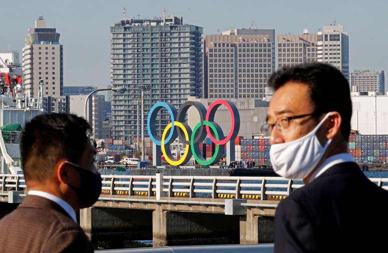 Anéis Olímpicos em Tóquio
01/12/2020 REUTERS/Kim Kyung-Hoon