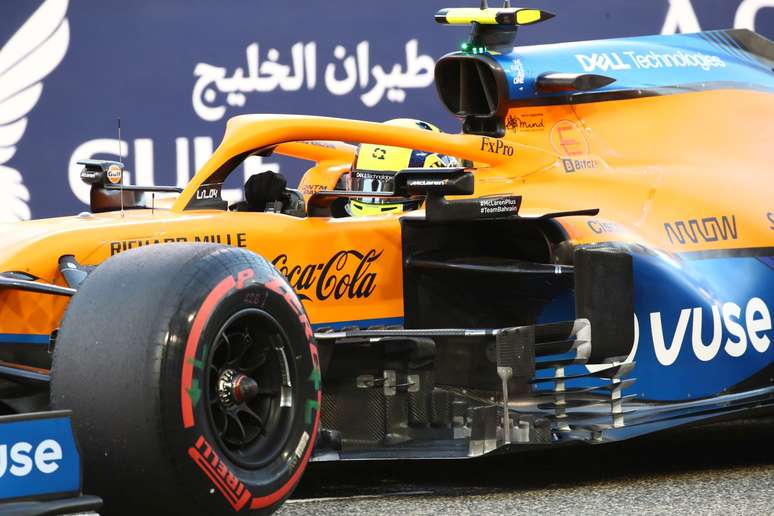 Lando Norris no GP inaugural da temporada 2021 da Fórmula 1, no Bahrein 