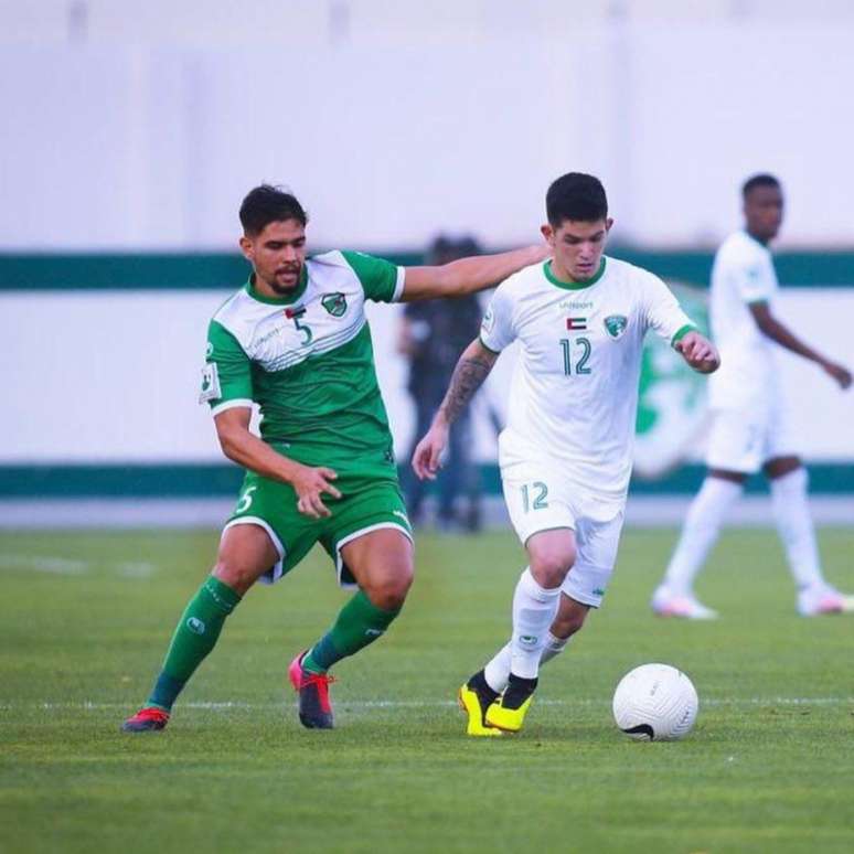 Lucca busca acesso com a equipe no futebol dos Emirados Árabes (Divulgação)