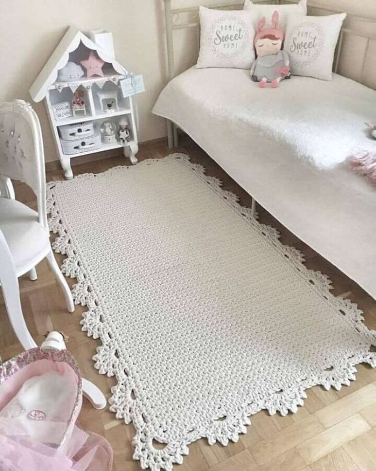 51. Modelos de tapetes de crochê para decoração de quarto infantil simples – Foto: Revista Artesanato