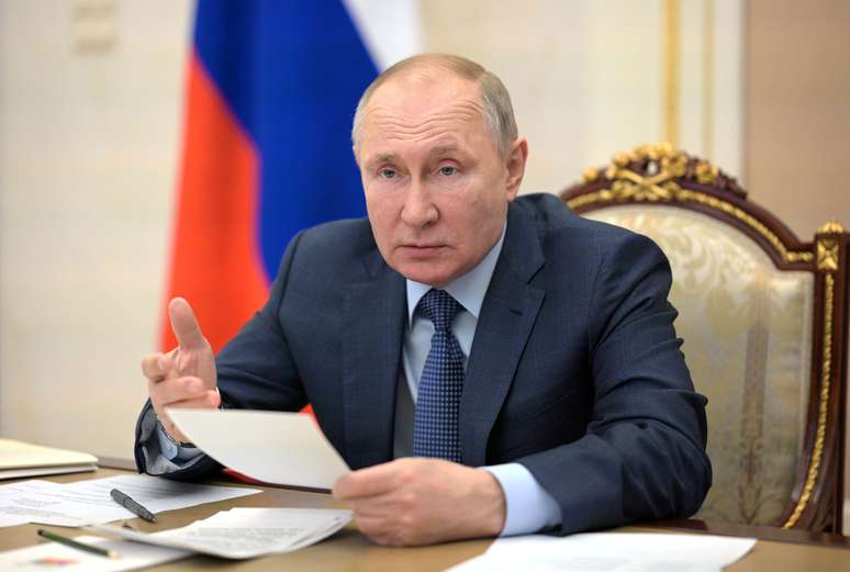 Presidente da Rússia, Vladimir Putin, em Moscou
08/04/2021 Sputnik/Alexei Druzhinin/Kremlin via REUTERS
