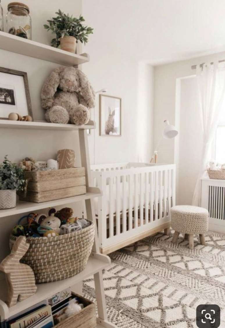 40. Decoração minimalista para quarto de bebe retro – Foto Blog Mari Calegari