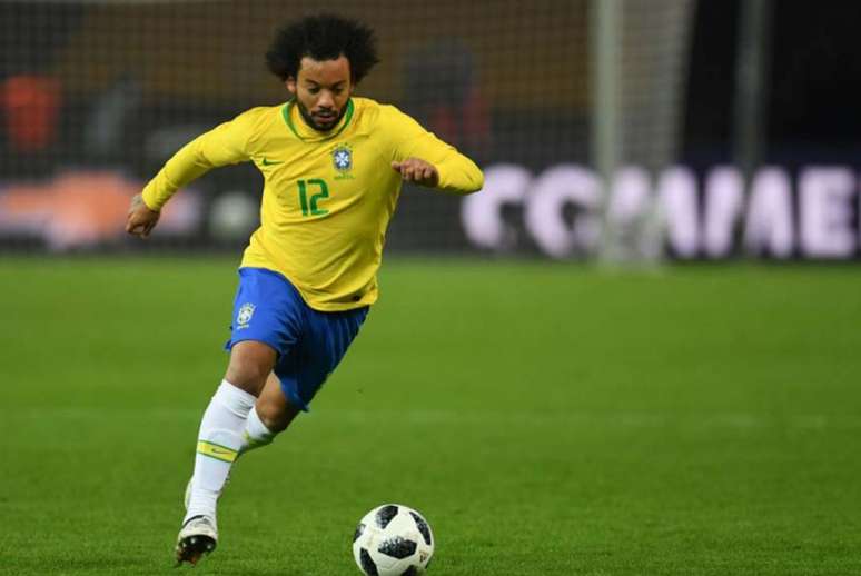 Marcelo é lateral-esquerdo do Real Madrid e da Seleção Brasileira (Foto: PATRIK STOLLARZ / AFP)