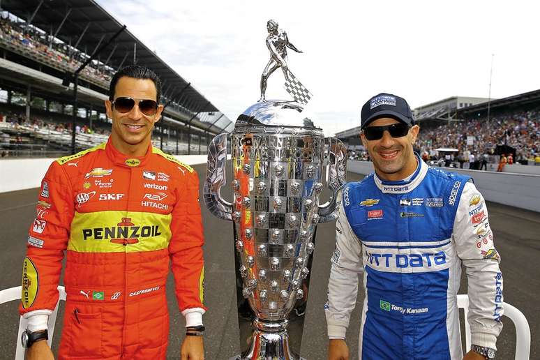 Helio Castroneves e Tony Kanaan seguem firmes e fortes na Indy 