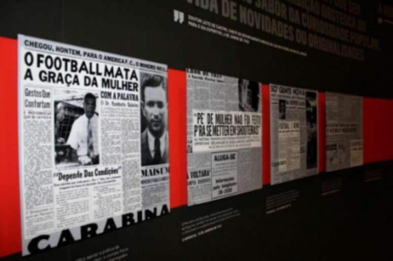 Exposição temporária CONTRA-ATAQUE! As Mulheres do Futebol, do Museu do Futebol (Foto: Mônica Saraiva/Museu do Futebol)