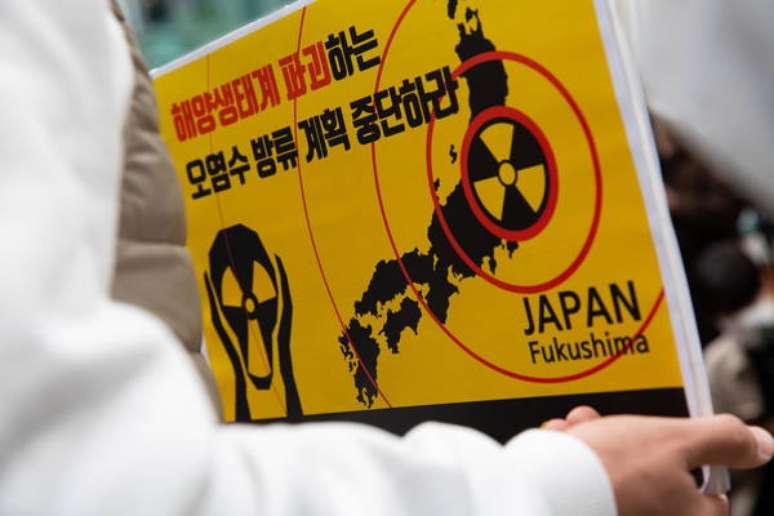 Protestos contra a decisão do Japão vieram de países vizinhos, mas também de organizações civis