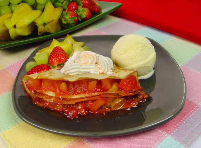 Guia da Cozinha - Café da manhã fácil e saboroso com crepe de frutas