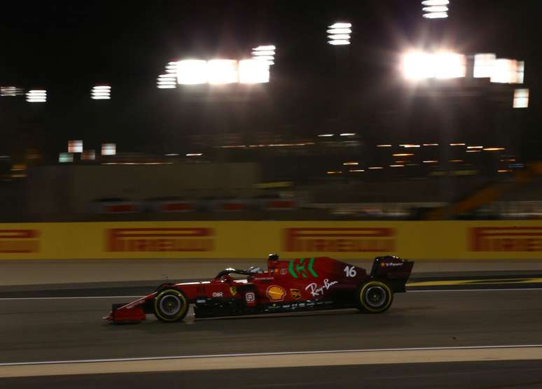 Charles Leclerc durante o GP do Bahrein 