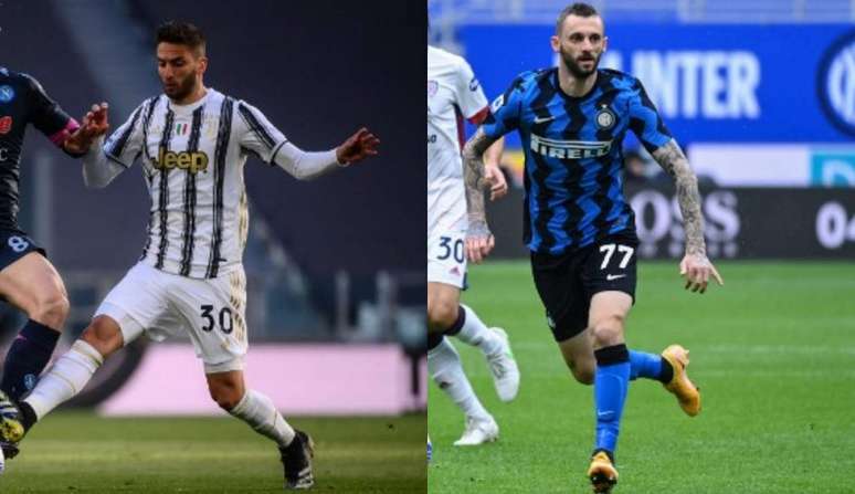 Bentancur joga na Juventus, enquanto Brozovic é da Inter de Milão (Foto: AFP)