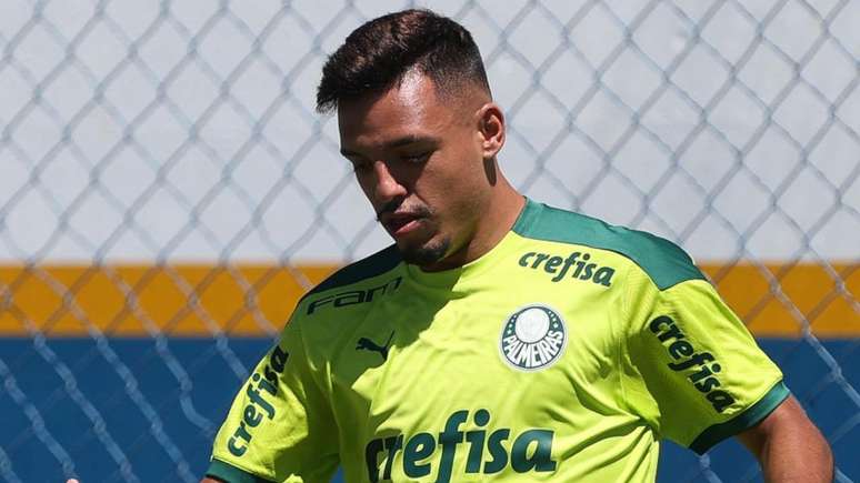 Gabriel Menino sentiu dores musculares e é desfalque confirmado contra o São Paulo (Foto: Cesar Greco/Palmeiras)