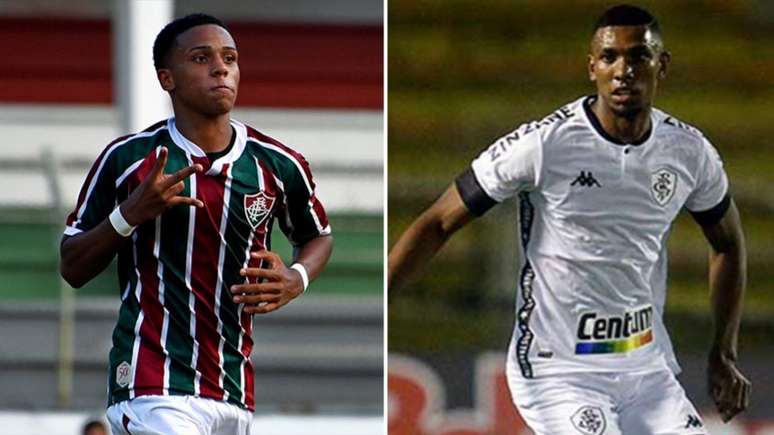 Fluminense, de Kayky, encara o Botafogo, de Kanu (Foto: Mailson Santana/Fluminense F.C - Vítor Silva/Botafogo)