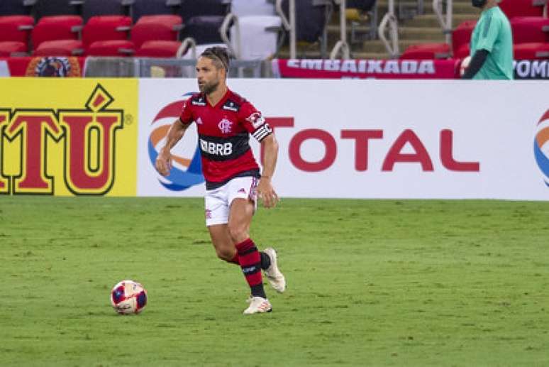 O meia Diego durante o clássico desta quinta-feira, no Maracanã, contra o Vasco (Foto: Marcelo Cortes/Flamengo)