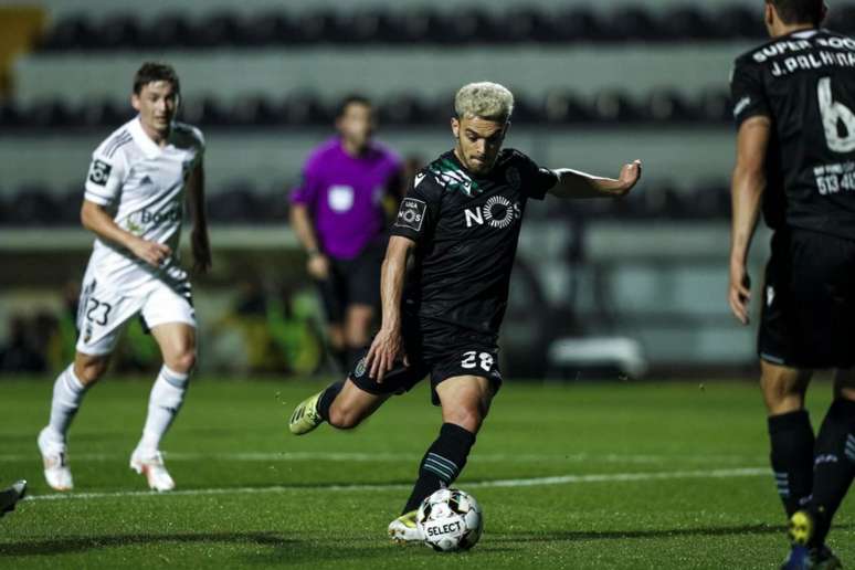 Pedro Gonçalves foi o artilheiro solitário do dia (Foto: Divulgação / Site oficial do Sporting)